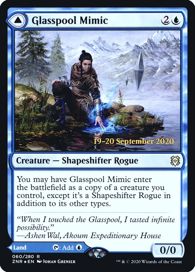 Glasspool Mimic // Glasspool Shore [Zendikar Rising Prerelease Promos] | Shuffle n Cut Hobbies & Games