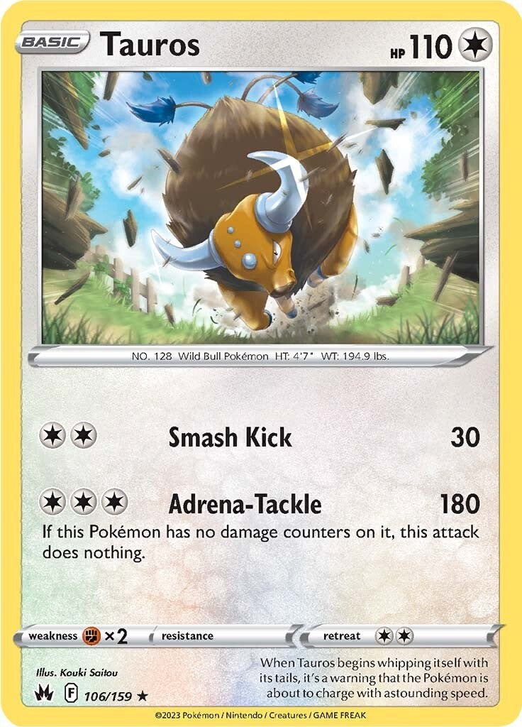 Tauros (106/159) [Sword & Shield: Crown Zenith] | Shuffle n Cut Hobbies & Games