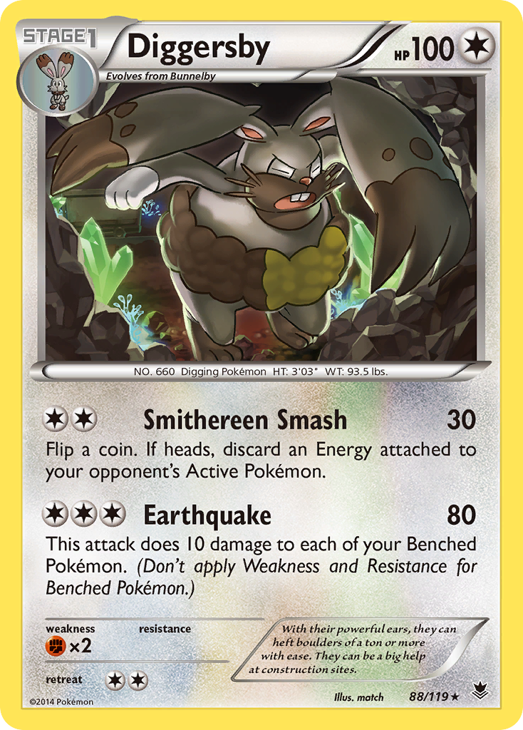 Diggersby (88/119) [XY: Phantom Forces] | Shuffle n Cut Hobbies & Games