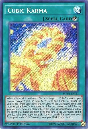 Cubic Karma [MVP1-ENS41] Secret Rare | Shuffle n Cut Hobbies & Games