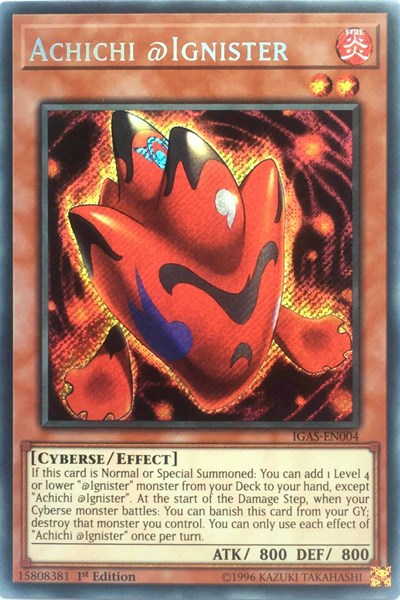 Achichi @Ignister [IGAS-EN004] Secret Rare | Shuffle n Cut Hobbies & Games