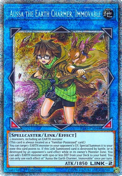 Aussa the Earth Charmer, Immovable (Starlight Rare) [IGAS-EN048] Starlight Rare | Shuffle n Cut Hobbies & Games