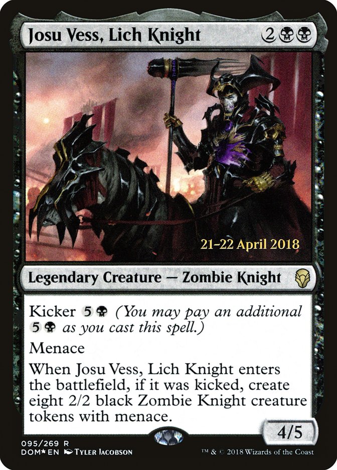 Josu Vess, Lich Knight [Dominaria Prerelease Promos] | Shuffle n Cut Hobbies & Games