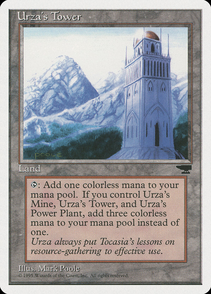 Urza's Tower (Mountains) [Chronicles] | Shuffle n Cut Hobbies & Games