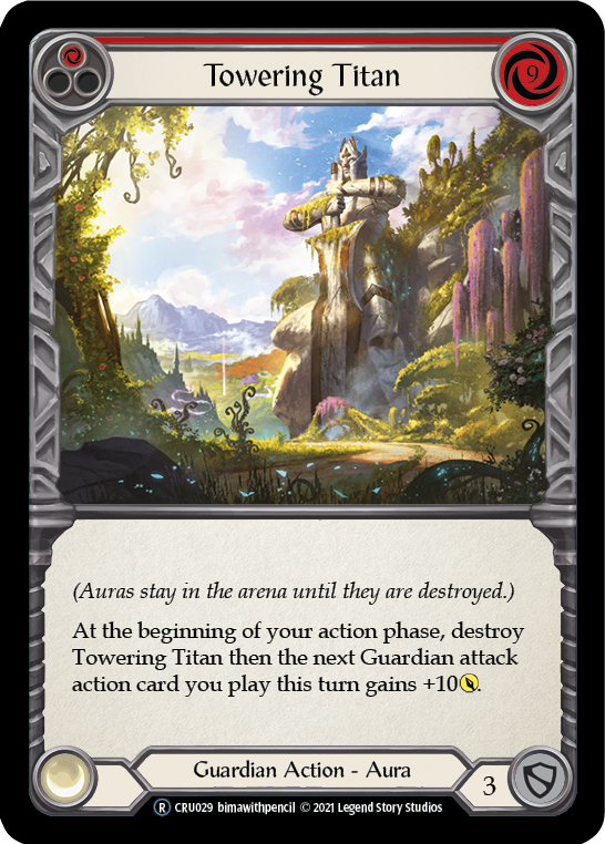 Towering Titan (Red) [CRU029] Unlimited Normal | Shuffle n Cut Hobbies & Games