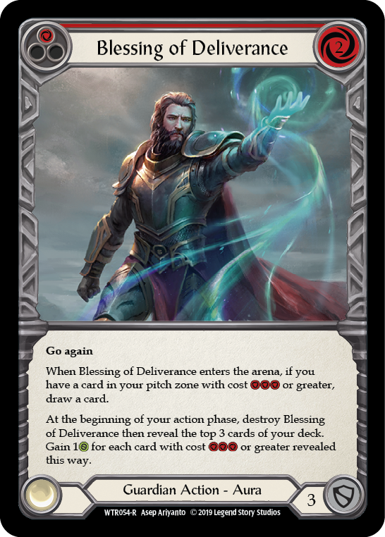 Blessing of Deliverance (Red) [WTR054-R] Alpha Print Normal | Shuffle n Cut Hobbies & Games