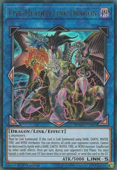 Five-Headed Link Dragon [DUOV-EN007] Ultra Rare | Shuffle n Cut Hobbies & Games