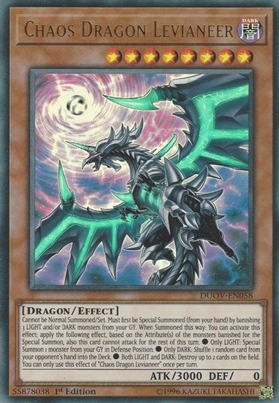 Chaos Dragon Levianeer [DUOV-EN058] Ultra Rare | Shuffle n Cut Hobbies & Games