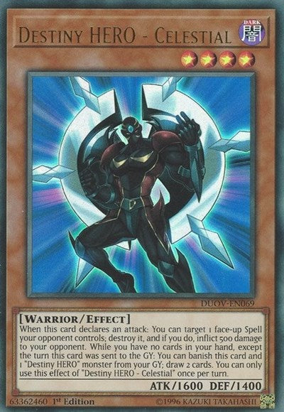 Destiny HERO - Celestial [DUOV-EN069] Ultra Rare | Shuffle n Cut Hobbies & Games