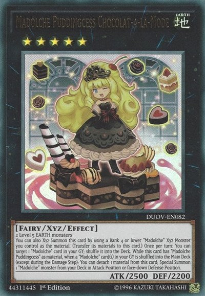 Madolche Puddingcess Chocolat-a-la-Mode [DUOV-EN082] Ultra Rare | Shuffle n Cut Hobbies & Games