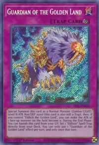 Guardian of the Golden Land [SESL-EN032] Secret Rare | Shuffle n Cut Hobbies & Games