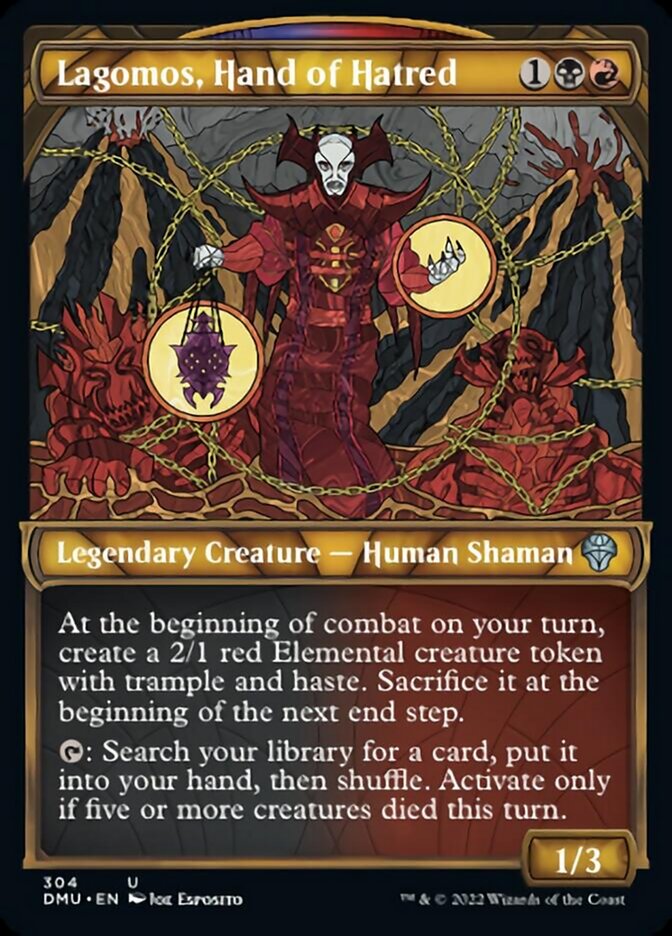 Lagomos, Hand of Hatred (Showcase) [Dominaria United] | Shuffle n Cut Hobbies & Games