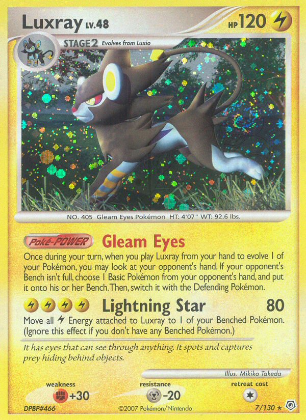 Luxray (7/130) [Diamond & Pearl: Base Set] | Shuffle n Cut Hobbies & Games
