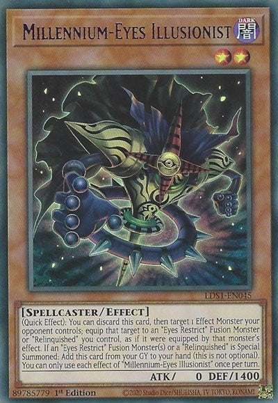 Millennium-Eyes Illusionist (Purple) [LDS1-EN045] Ultra Rare | Shuffle n Cut Hobbies & Games