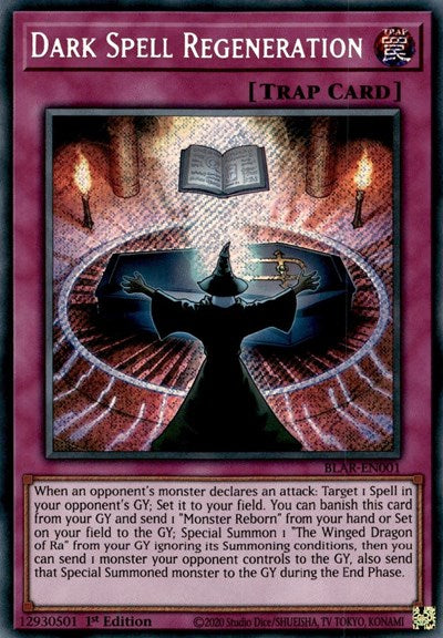 Dark Spell Regeneration [BLAR-EN001] Secret Rare | Shuffle n Cut Hobbies & Games