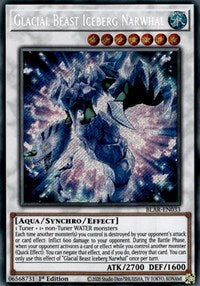 Glacial Beast Iceberg Narwhal [BLAR-EN033] Secret Rare | Shuffle n Cut Hobbies & Games