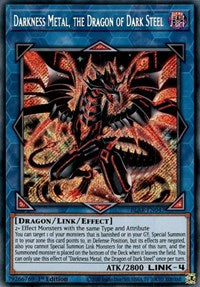 Darkness Metal, the Dragon of Dark Steel [BLAR-EN047] Secret Rare | Shuffle n Cut Hobbies & Games