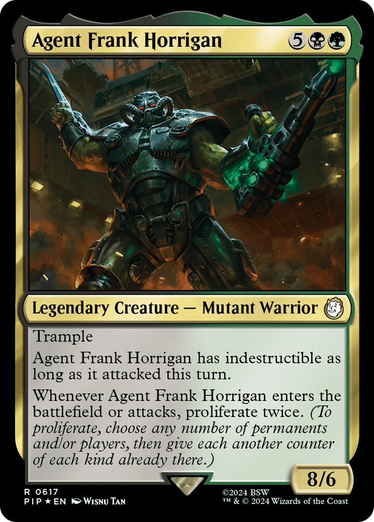 Agent Frank Horrigan (Surge Foil) [Fallout] | Shuffle n Cut Hobbies & Games
