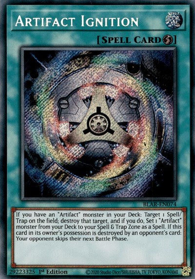 Artifact Ignition [BLAR-EN074] Secret Rare | Shuffle n Cut Hobbies & Games