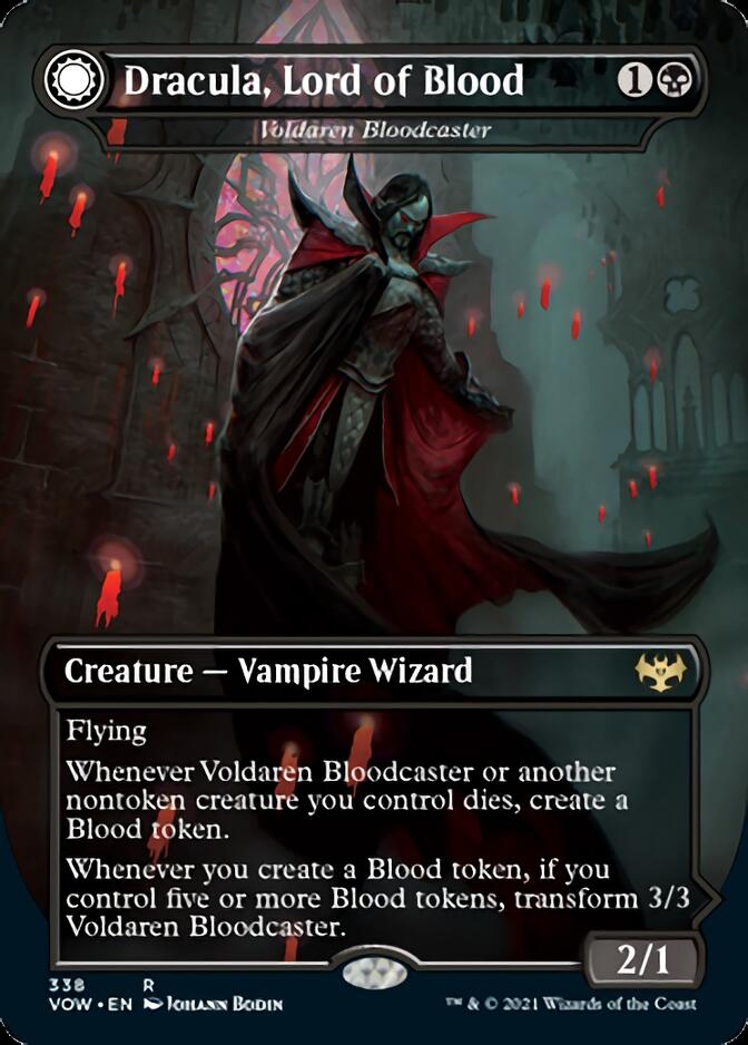 Voldaren Bloodcaster // Bloodbat Summoner - Dracula, Lord of Blood // Dracula, Lord of Bats [Innistrad: Crimson Vow] | Shuffle n Cut Hobbies & Games