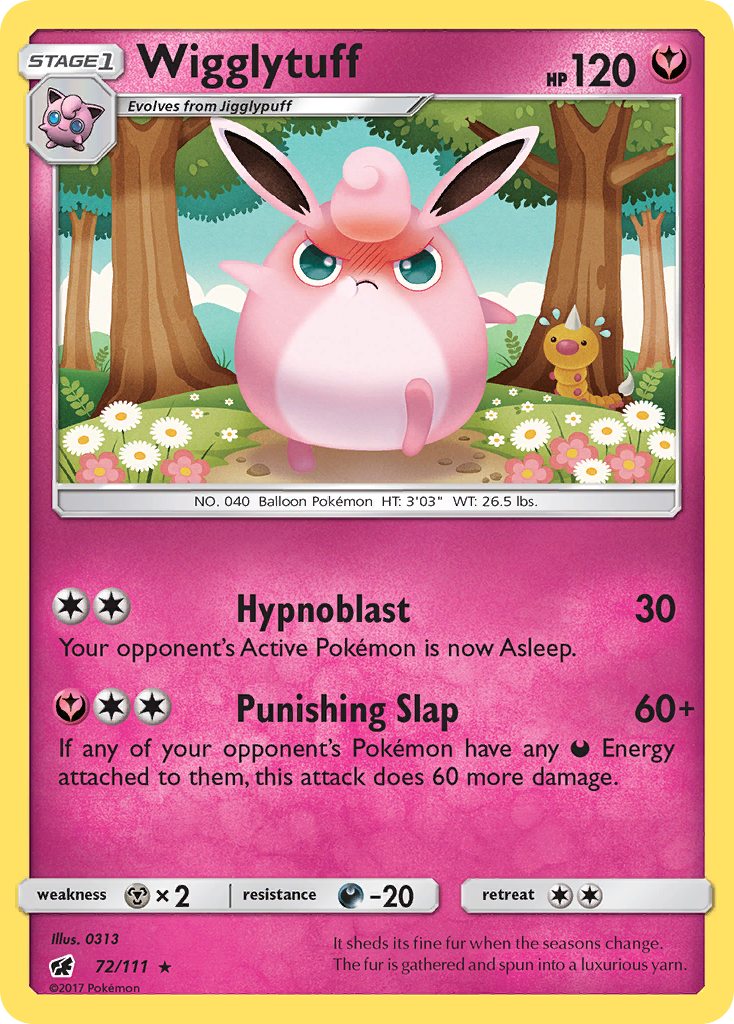 Wigglytuff (72/111) [Sun & Moon: Crimson Invasion] | Shuffle n Cut Hobbies & Games