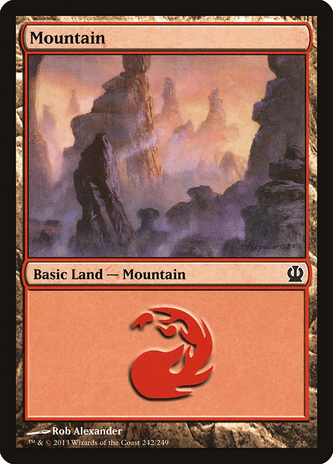 Mountain (242) [Theros] | Shuffle n Cut Hobbies & Games