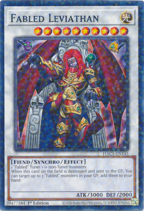 Fabled Leviathan (Duel Terminal) [HAC1-EN145] Common | Shuffle n Cut Hobbies & Games