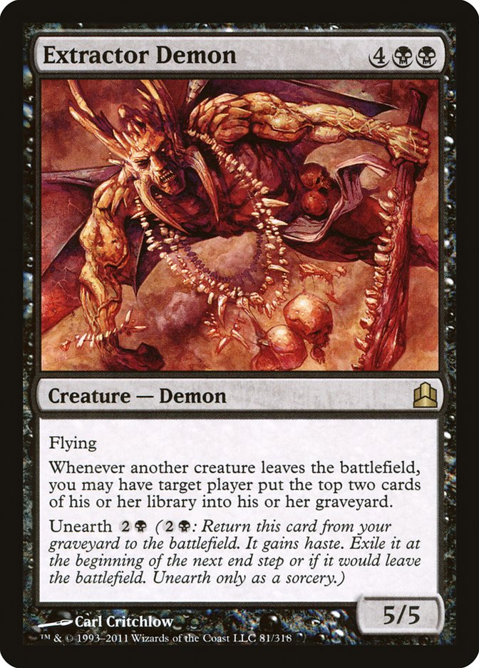 Extractor Demon [Commander 2011] | Shuffle n Cut Hobbies & Games