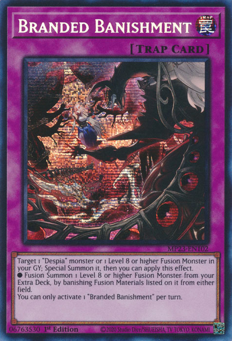 Branded Banishment [MP23-EN102] Prismatic Secret Rare | Shuffle n Cut Hobbies & Games