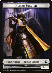 Angel // Human Soldier Double-Sided Token [Double Masters Tokens] | Shuffle n Cut Hobbies & Games