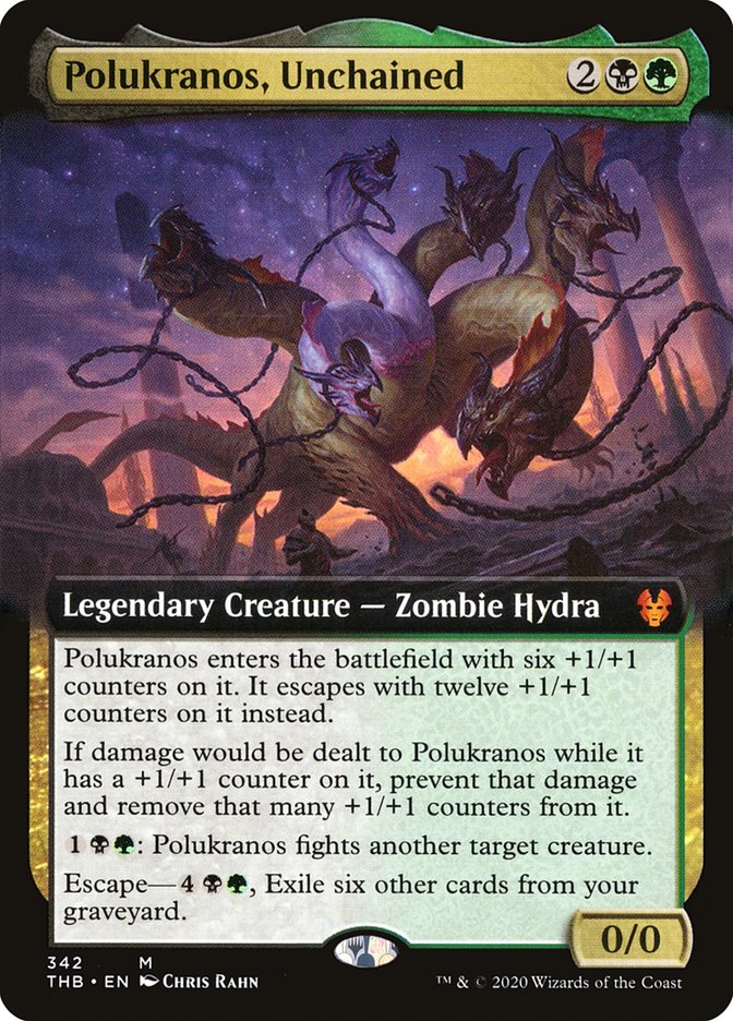 Polukranos, Unchained (Extended Art) [Theros Beyond Death] | Shuffle n Cut Hobbies & Games