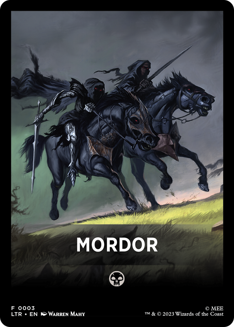 Mordor Theme Card [The Lord of the Rings: Tales of Middle-Earth Tokens] | Shuffle n Cut Hobbies & Games