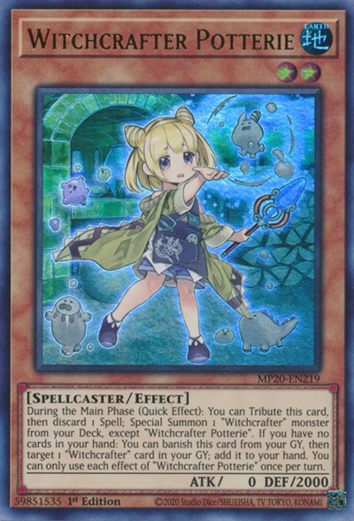 Witchcrafter Potterie [MP20-EN219] Ultra Rare | Shuffle n Cut Hobbies & Games