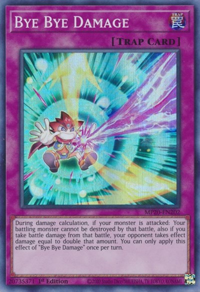 Bye Bye Damage [MP20-EN202] Super Rare | Shuffle n Cut Hobbies & Games
