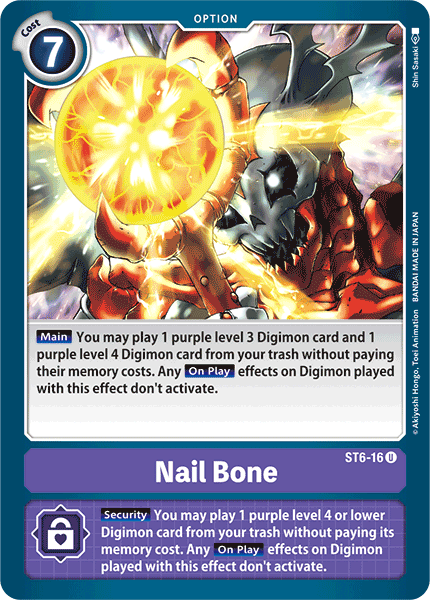 Nail Bone [ST6-16] [Starter Deck: Venomous Violet] | Shuffle n Cut Hobbies & Games