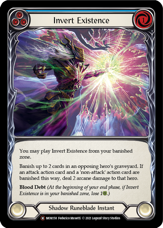 Invert Existence [U-MON158-RF] Unlimited Rainbow Foil | Shuffle n Cut Hobbies & Games