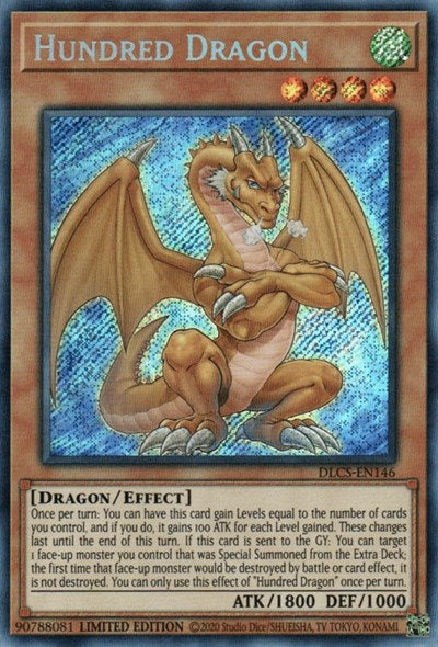 Hundred Dragon [DLCS-EN146] Secret Rare | Shuffle n Cut Hobbies & Games