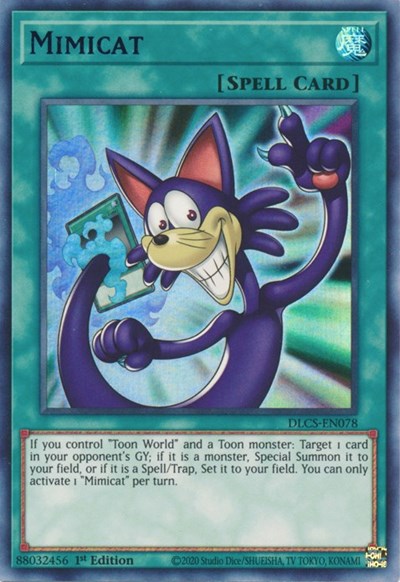 Mimicat (Blue) [DLCS-EN078] Ultra Rare | Shuffle n Cut Hobbies & Games