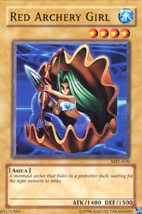 Red Archery Girl [MRL-030] Common | Shuffle n Cut Hobbies & Games