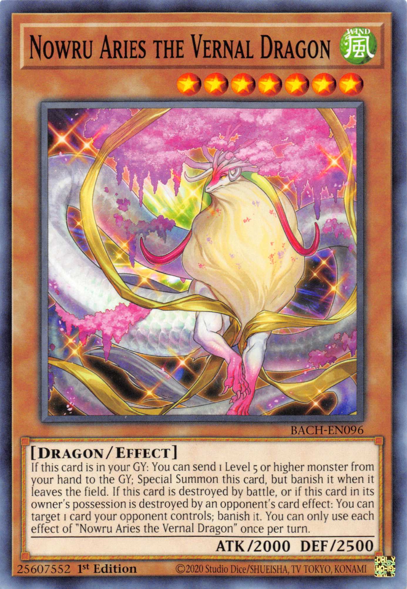 Nowru Aries the Vernal Dragon [BACH-EN096] Common | Shuffle n Cut Hobbies & Games