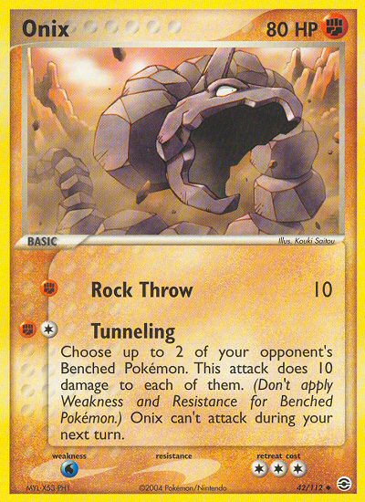 Onix (42/112) [EX: FireRed & LeafGreen] | Shuffle n Cut Hobbies & Games