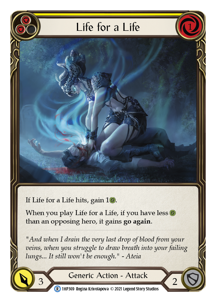Life for a Life (Yellow) [1HP369] | Shuffle n Cut Hobbies & Games