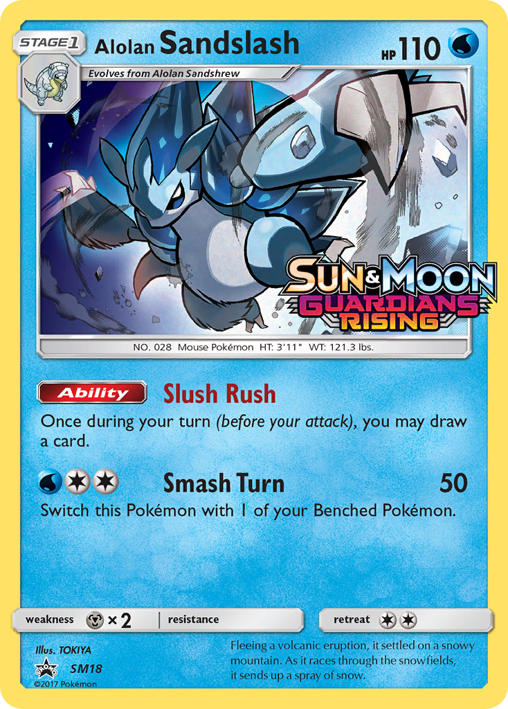 Alolan Sandslash (SM18) (Prerelease Promo) [Sun & Moon: Black Star Promos] | Shuffle n Cut Hobbies & Games