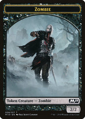 Knight // Zombie Double-Sided Token (Game Night) [Core Set 2019 Tokens] | Shuffle n Cut Hobbies & Games