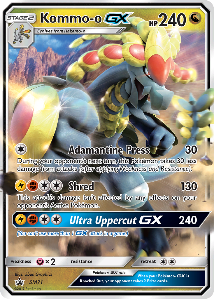 Kommo-o GX (SM71) [Sun & Moon: Black Star Promos] | Shuffle n Cut Hobbies & Games