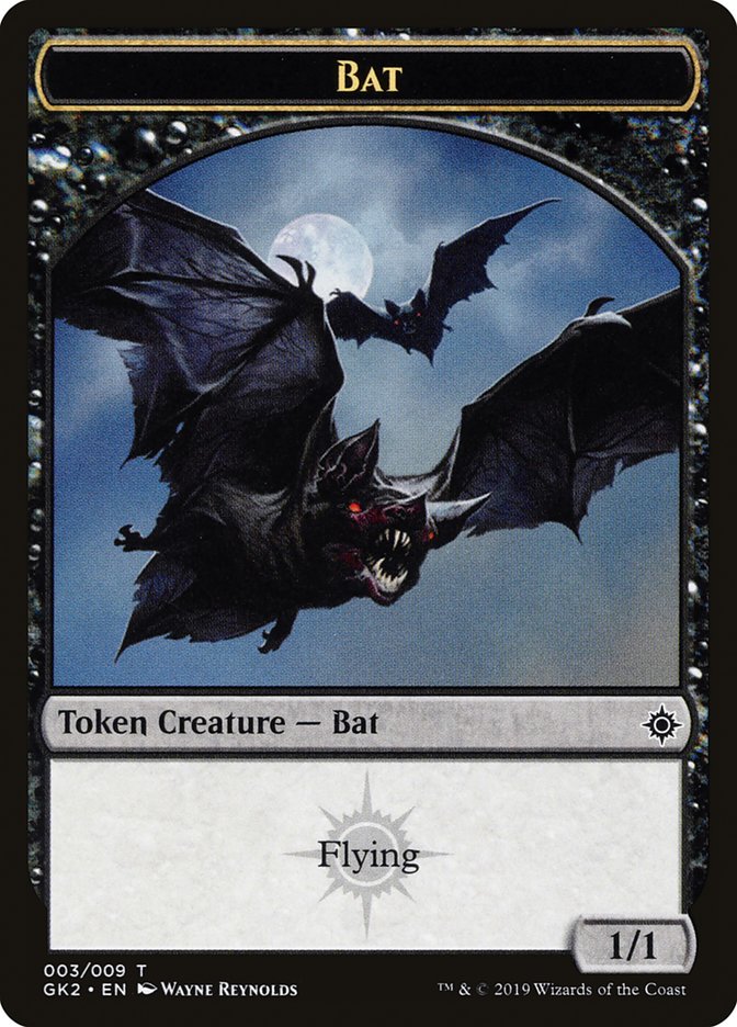 Bat // Spirit (010) Double-Sided Token [Ravnica Allegiance Guild Kit Tokens] | Shuffle n Cut Hobbies & Games