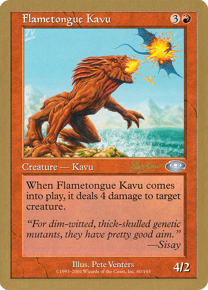 Flametongue Kavu (Sim Han How) [World Championship Decks 2002] | Shuffle n Cut Hobbies & Games