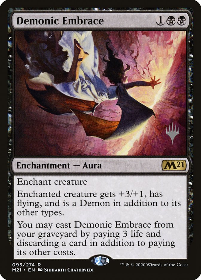 Demonic Embrace (Promo Pack) [Core Set 2021 Promos] | Shuffle n Cut Hobbies & Games