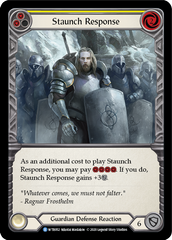Staunch Response (Yellow) [U-WTR052] (Welcome to Rathe Unlimited)  Unlimited Rainbow Foil | Shuffle n Cut Hobbies & Games