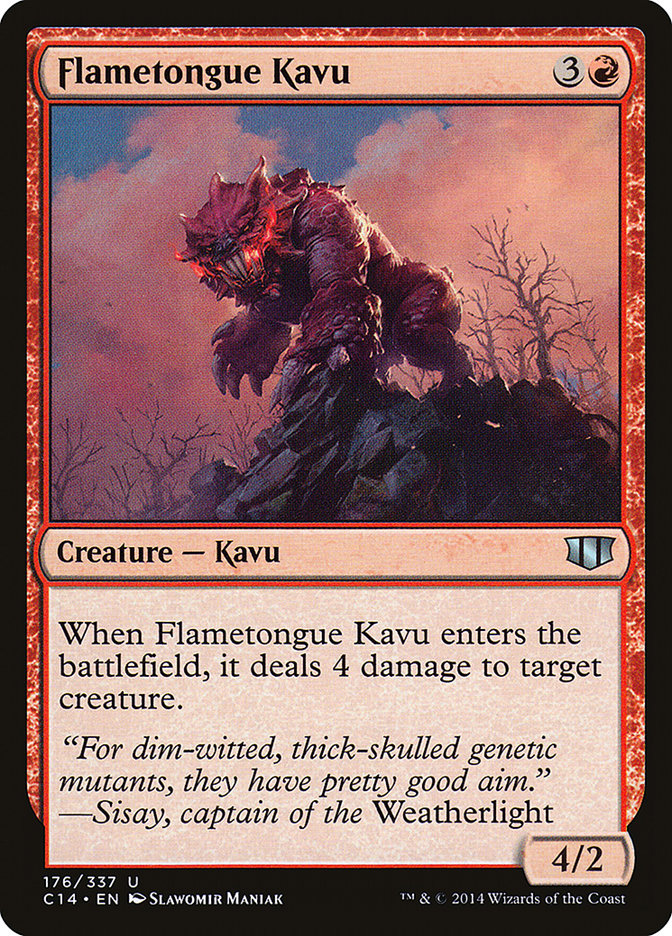 Flametongue Kavu [Commander 2014] | Shuffle n Cut Hobbies & Games